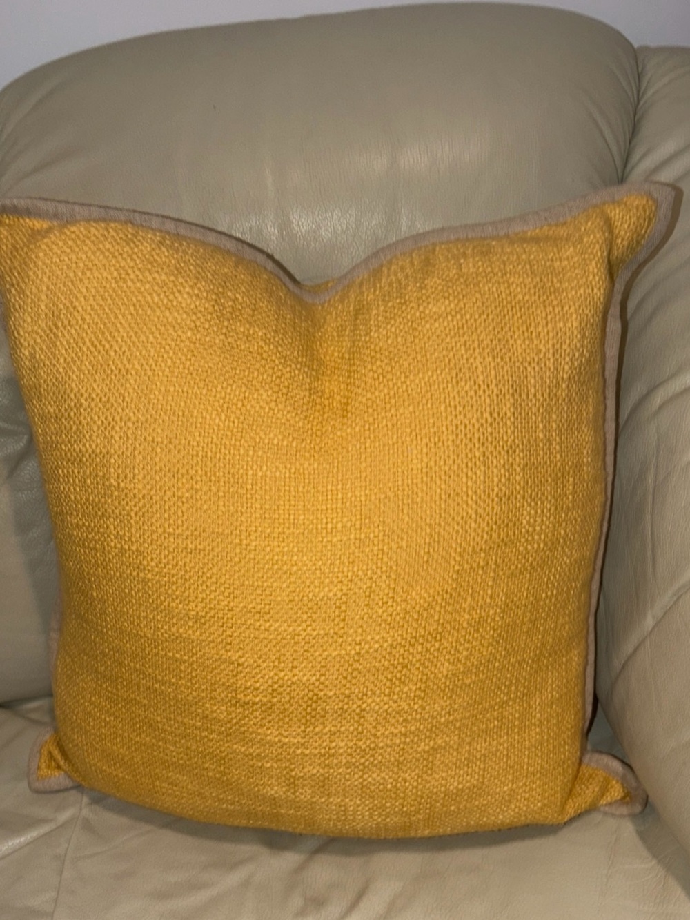 Pottery Barn Throw Pillow Cotton Yellow  Duck  20x20